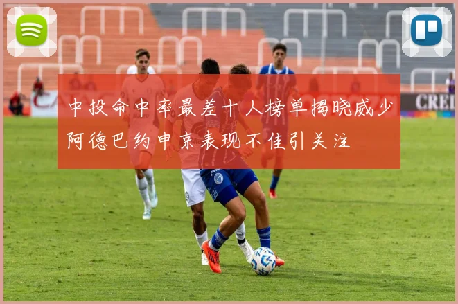 中投命中率最差十人榜单揭晓威少阿德巴约申京表现不佳引关注