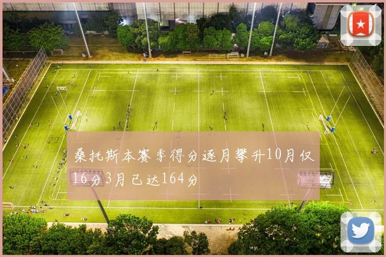 桑托斯本赛季得分逐月攀升10月仅16分3月已达164分